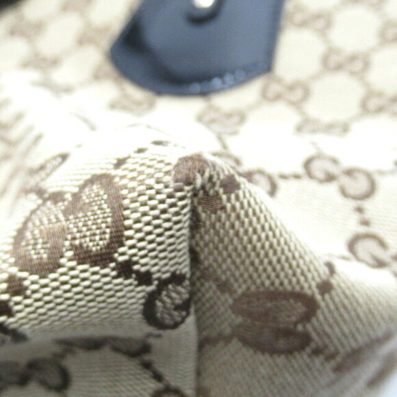 Gucci Black GG Canvas Tote Bag Beige - Picture 6 of 6